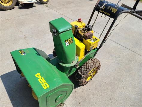 john deere skid steer snowblower for sale|john deere 524 snowblower price.